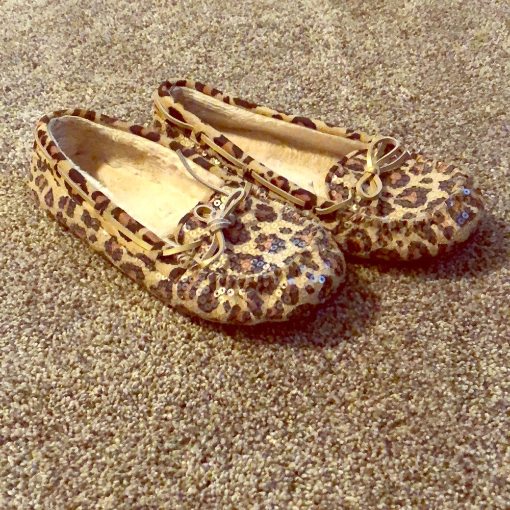 Cheetah slippers